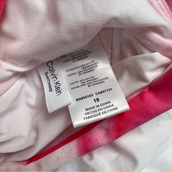 Calvin Klein Standard V-neck Twist Front Tummy Control - Picture 6 of 9